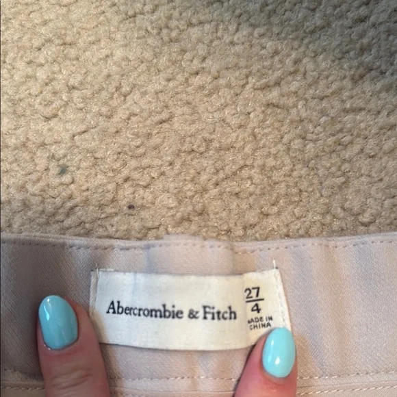 Abercrombie & Fitch Cream Trousers - Picture 4 of 5